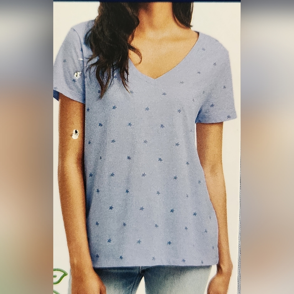 Splendid Women Short Sleeve V-Neck T-Shirt ~PURPLE ~MEDIUM **NEW - Picture 3 of 12